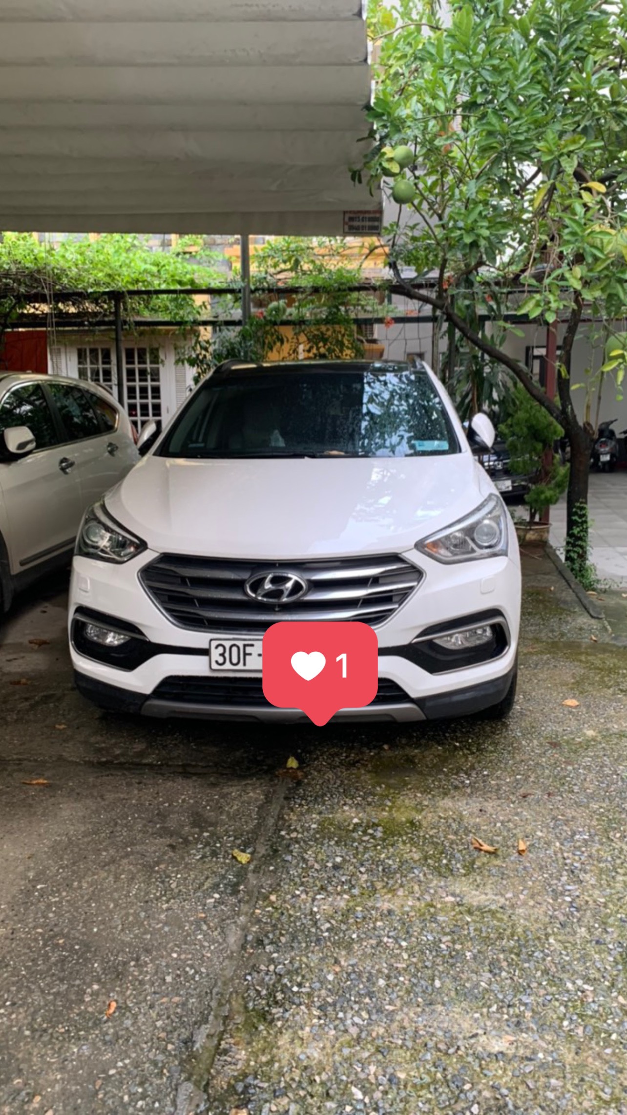 Chính chủ bán xe Santafe 2018- Màu trắng- bản full cao cấp ,cửa sổ trời