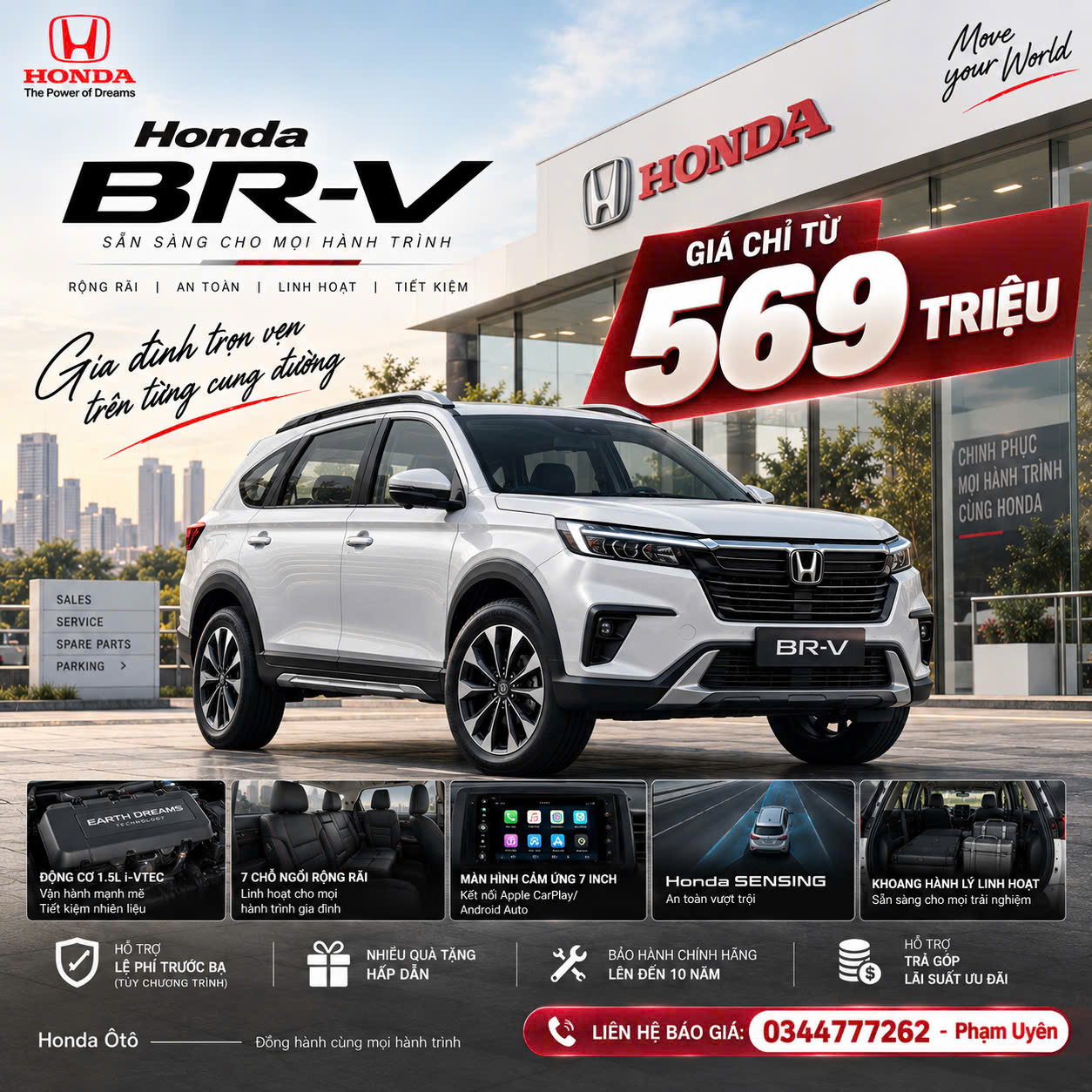 ►  HONDA BR-V – SUV 7 CHỖ, GIÁ ĐANG CỰC TỐT!