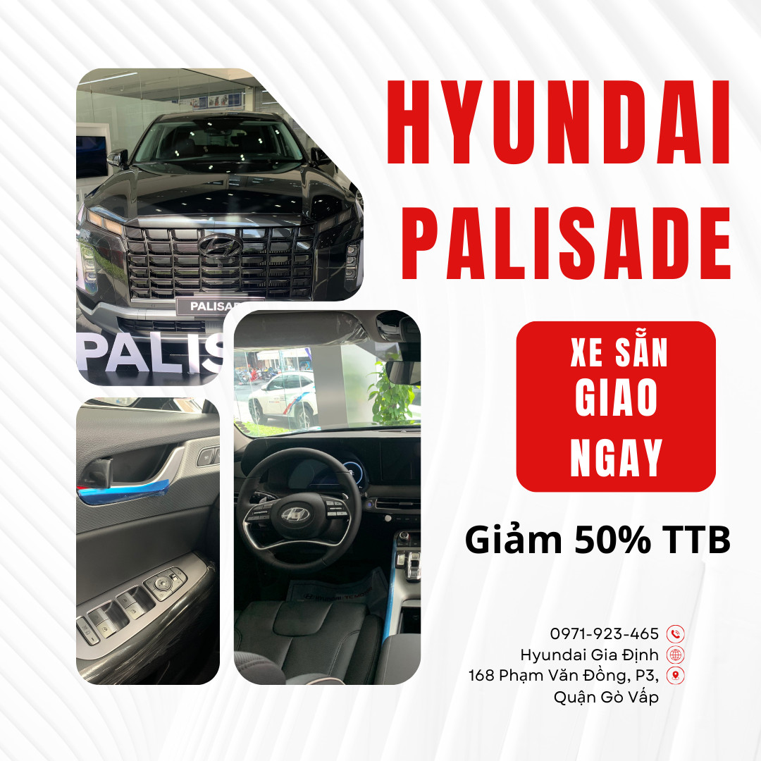 ƯU Đãi THÁNG 12 - 2  DÒNG XE CAO CẤP NHÀ HYUNDAI CUSTIN VA PALISADE